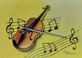 Violon sur les notes
