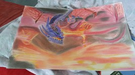 dragon et lave