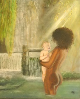 Femme &agrave; l'enfant