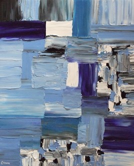 "Construction Bleue n&deg; 5" (H1478)