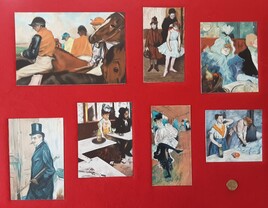 7 petites copies Degas et Lautrec