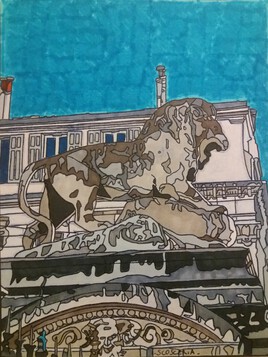 Le lion du Palais Longchamp