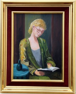 Jeune fille au livre