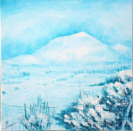 "Chaîne des Puys 26 " - Peinture paysage