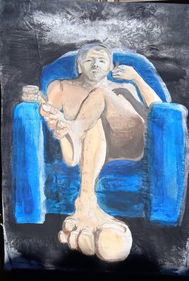 Autoportrait à la cool 120x80