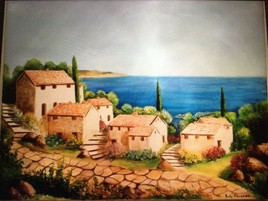 Village sur la route de Provence