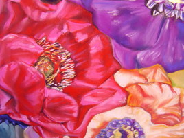 Pastel coeur de fleur