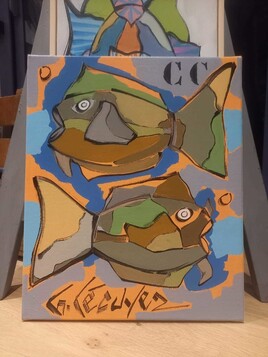 artiste peinture poissons bretagne peintre contemporain