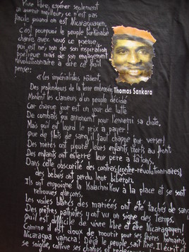 t_shirt a l'honneur à Sankara