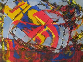 Pirogue dans la temp&ecirc;te