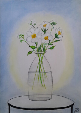 "Flowers in a vase"