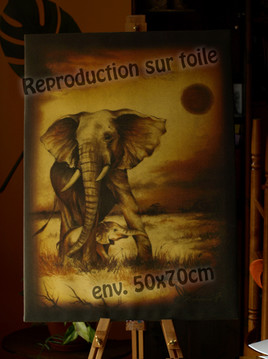 repro. "Elephants d'Afrique"