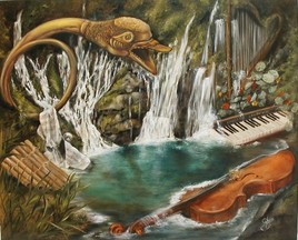 Cascade Langevin et musique