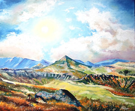 Le puy Mary vu du Peyre Arse