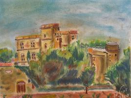 LOURMARIN (Vaucluse). Le Ch&acirc;teau