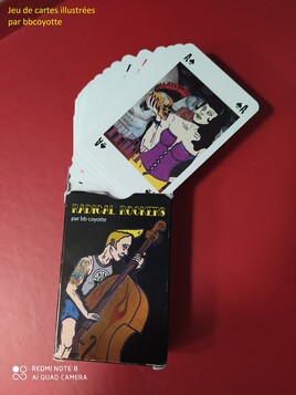 jeu de cartes illustrées " Radical Rockers" //cartes à jouer / cartes de collection / par #bbcoyotte