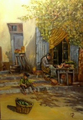 La grand m&egrave;re et l'enfant