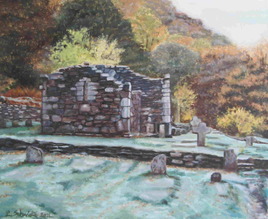 Glendalough, ruine monastique, Comt&eacute; de Wicklow, Irlande