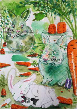 Orgie de carottes au jardin