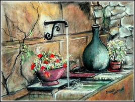 La fontaine de jardin