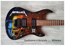 guitar custom airbrush ... indians.r.brush ... Nimes