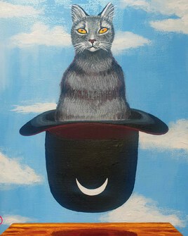 Le chat dans le chapeau - Magritte -