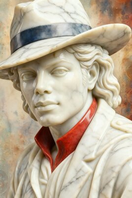 Mickael Jackson dans le marbre