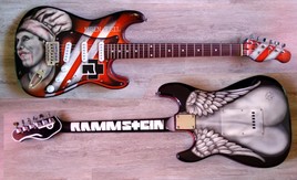 guitar airbrush ... Rammstein ... indians.r.brush...Nimes