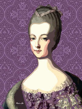 Portrait de Marie antoinette, pop art