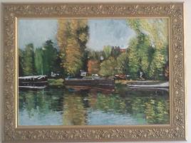 le rhone et ses bateaux