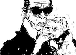 Karl Lagerfeld et choupette