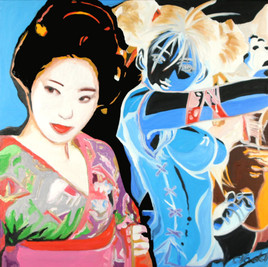 geisha manga bleu