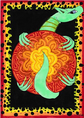 Le Dragon et son tr&eacute;sor de feu