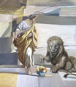La Sainte, le lion, et le souriceau