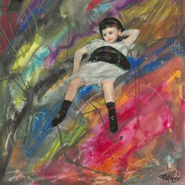 Fillette qui s'ennuie