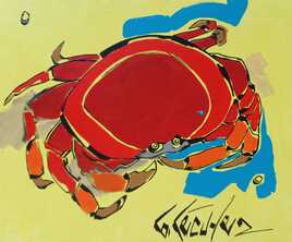 peinture bretonne crabe breton art contemporain