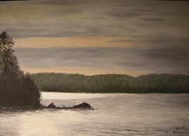 Baskatong au lever du jour