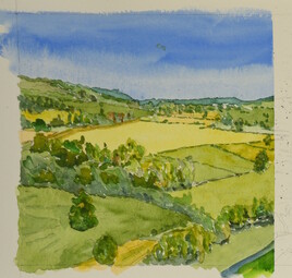 Diptyque, partie gauche de la Plaine de Caen