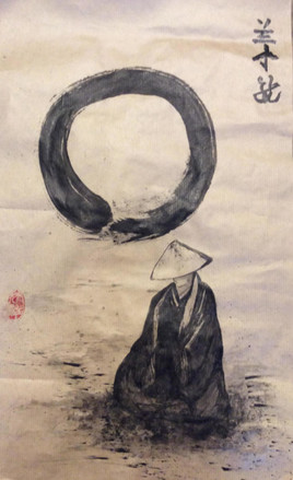 SUMI E "Zen monk"