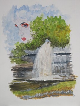 visage a la cascade