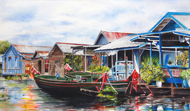 Village lacustre- Cambodge