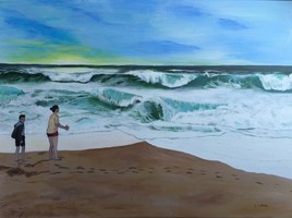 Oc&eacute;an en fin de journ&eacute;e