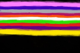 peinture abstraite / abstract painting - ref. 065  (92x65cm)