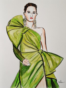 Robe &Eacute;lie Saab, haute couture, printemps &eacute;t&eacute; 2020