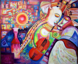 Couple au violon