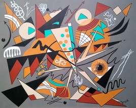 Clin d'Oeil Contemporain &agrave; Kandinsky Composition IV