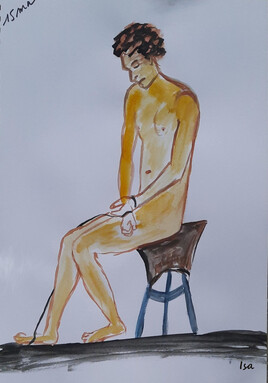 Croquis d'apr&egrave;s mod&egrave;le vivant