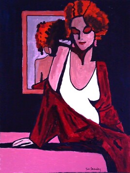 La dame &agrave; la chevelure de feu