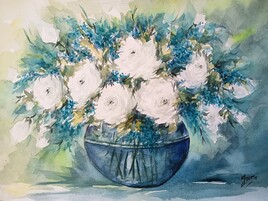 Bouquet turquoise
