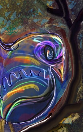 L'oiseau perch&eacute;...